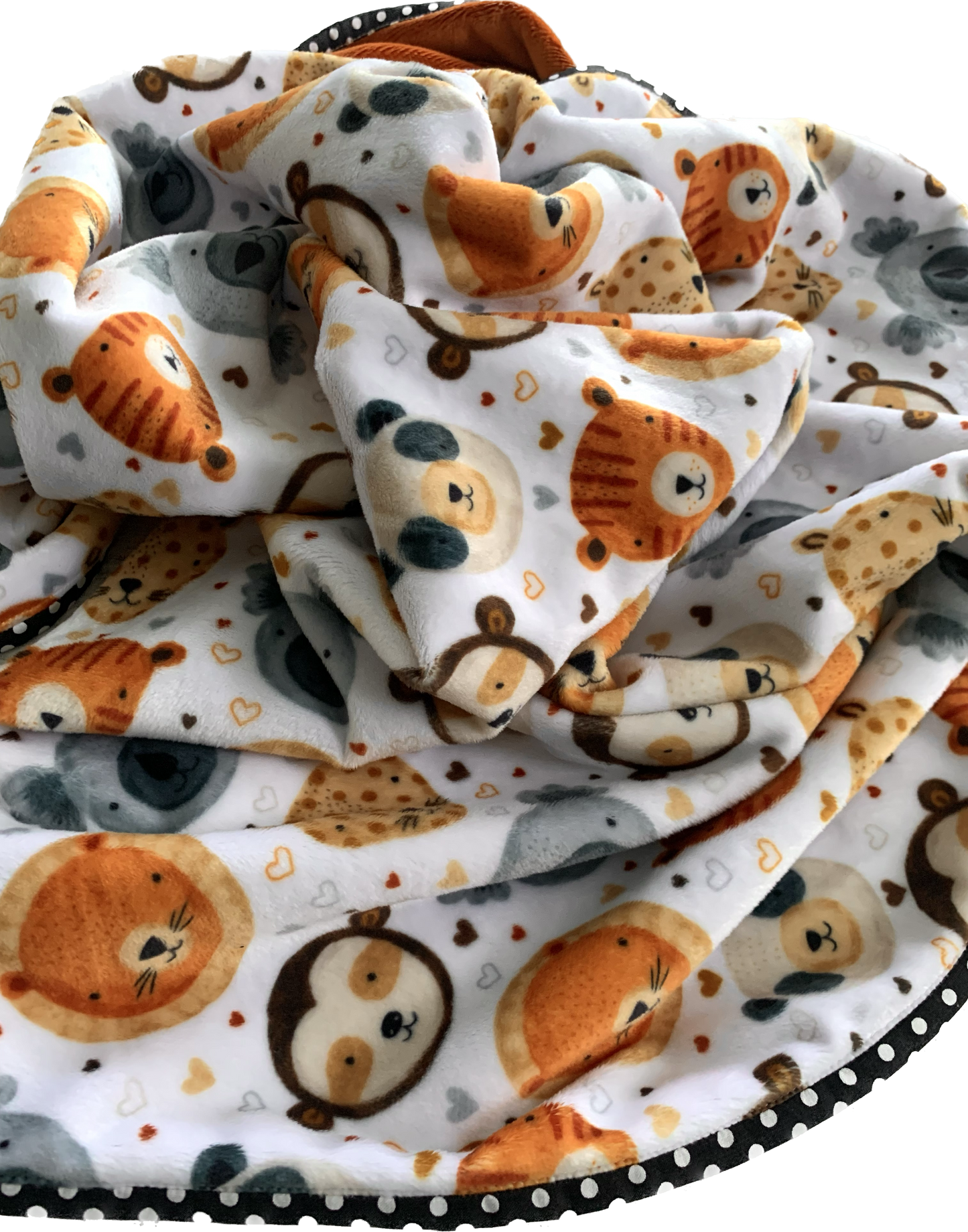 Minky Animal Baby Blanket