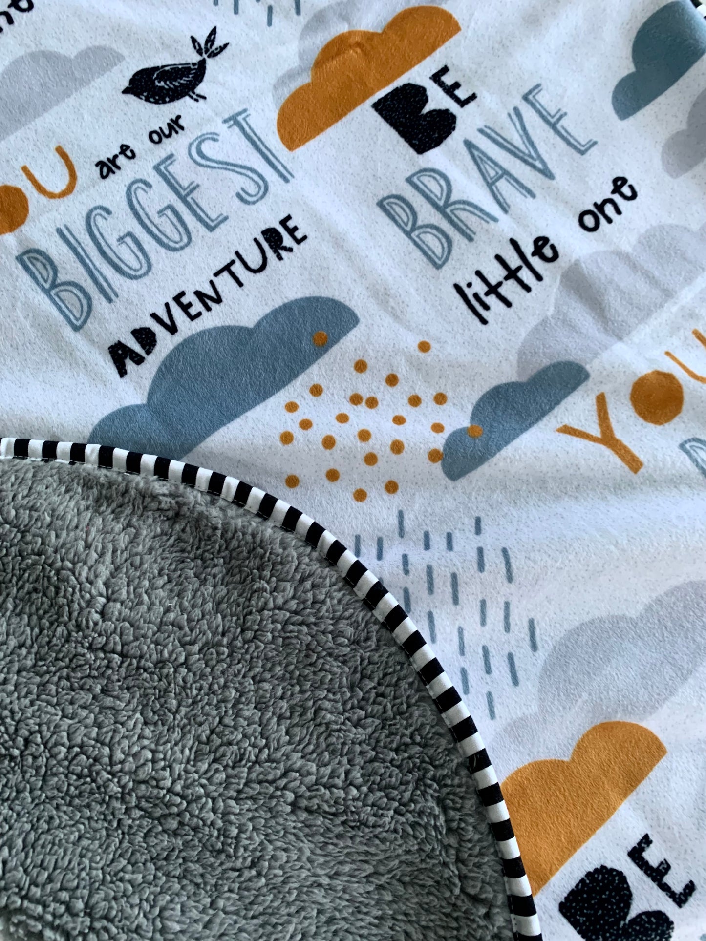 Minky Big Adventure Baby Blanket