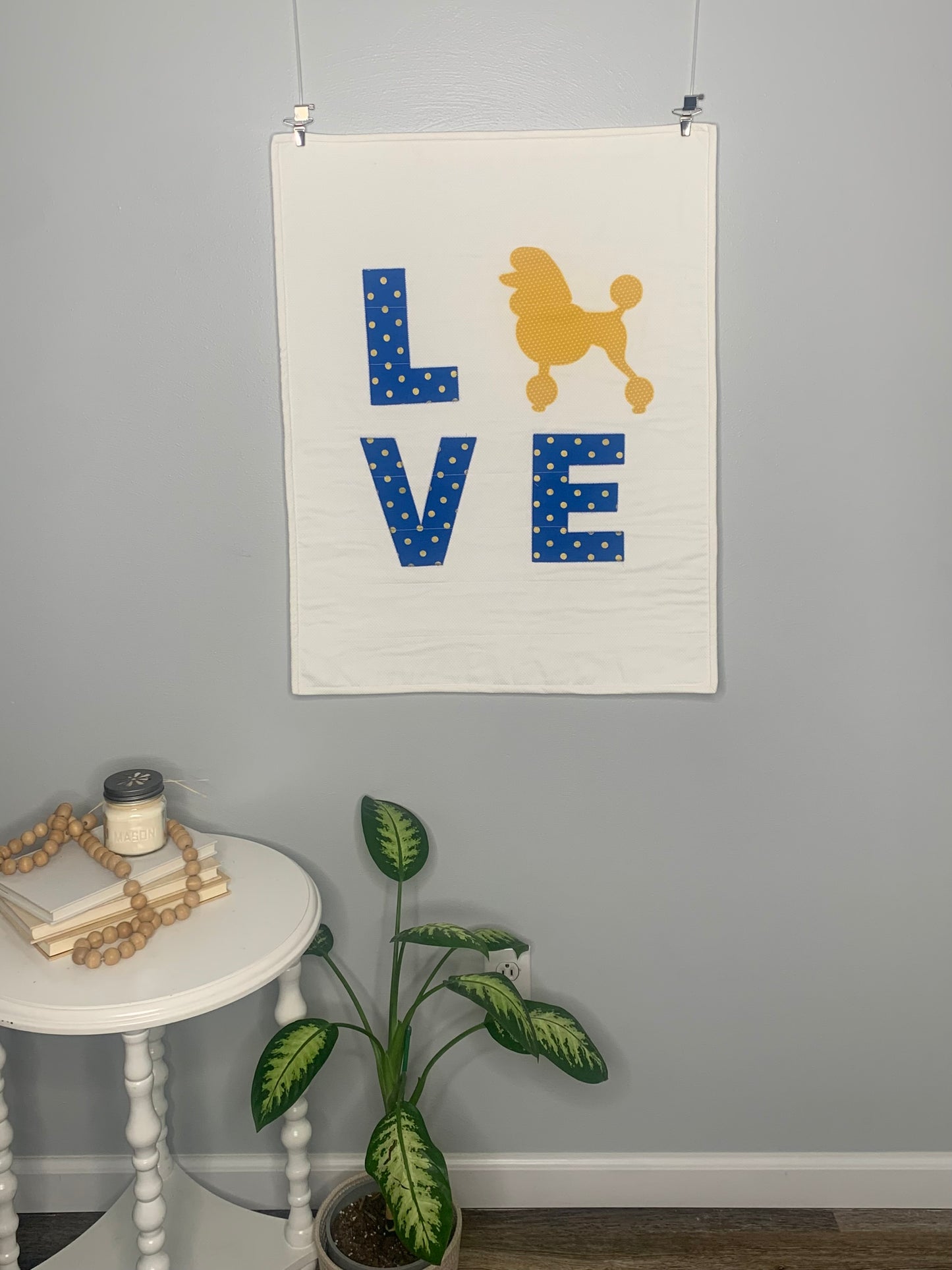 LOVE Wall Hanging WHITE